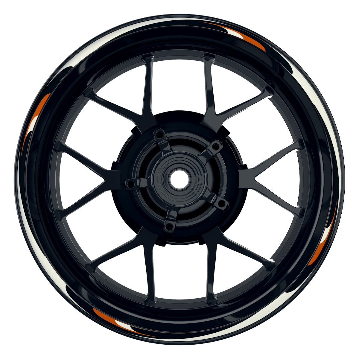 Wave weiss orange Frontansicht
