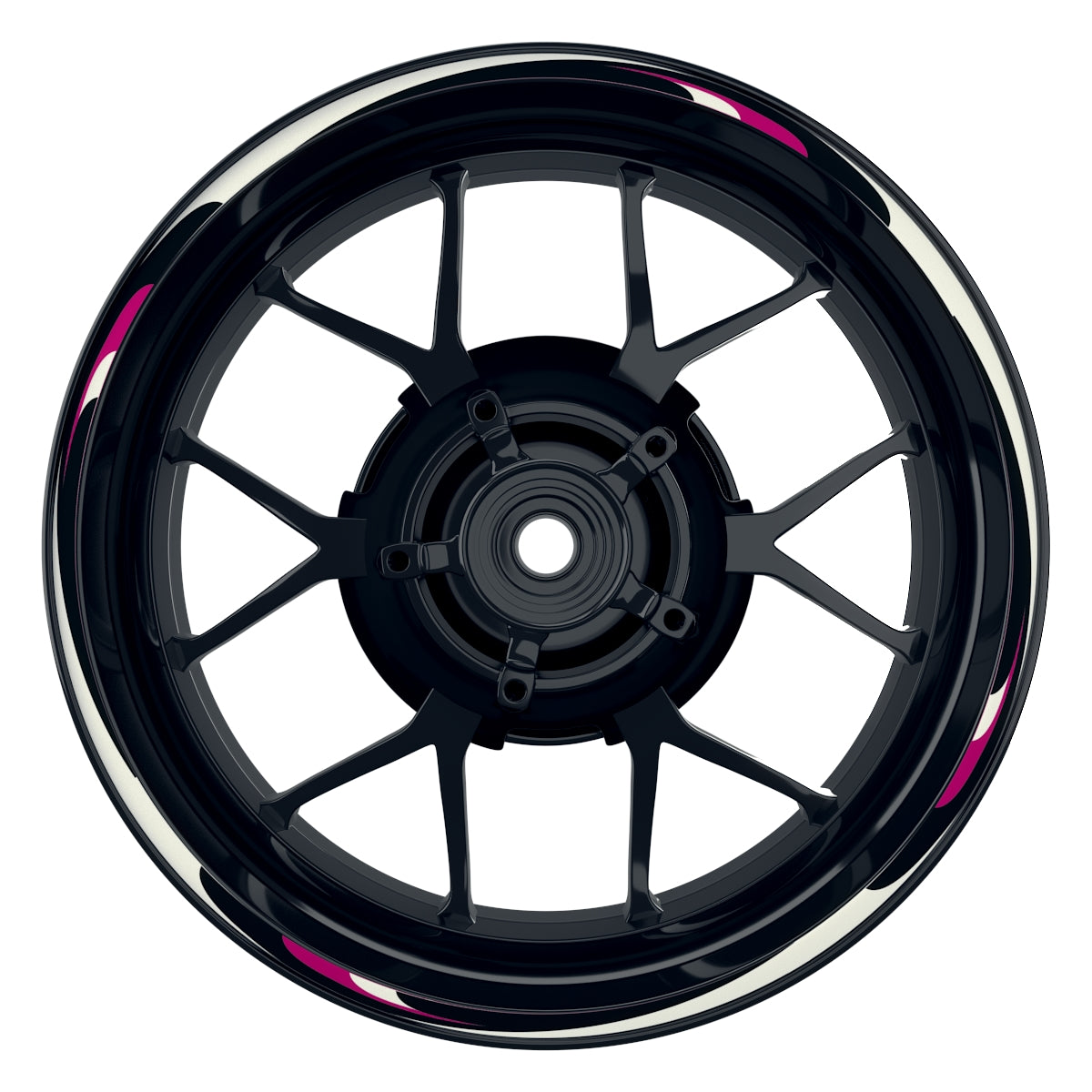 Wave weiss pink Frontansicht