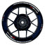 Suzuki GSXR 1000 Felgenaufkleber Gixxer 1000 Hexagon Wheelsticker Premium blau