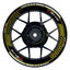 Suzuki GSXR 1000 Felgenaufkleber Gixxer 1000 Hexagon Wheelsticker Premium gelb