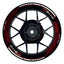 Suzuki GSXR 1000 Felgenaufkleber Gixxer 1000 Hexagon Wheelsticker Premium rot