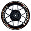 Suzuki GSXR 600 Felgenaufkleber GIXXER 600 Grid Wheelsticker Premium orange