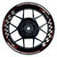 Suzuki GSXR 600 Felgenaufkleber GIXXER 600 Grid Wheelsticker Premium rot