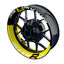 Suzuki GSXR 600 Felgenaufkleber GIXXER 600 halb halb V2 Wheelsticker Premium gelb