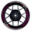 Suzuki GSXR 600 Felgenaufkleber GIXXER 600 Hexagon Wheelsticker Premium pink