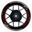 Suzuki GSXR 600 Felgenaufkleber GIXXER 600 Hexagon Wheelsticker Premium rot
