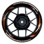 Suzuki GSXR 600 Felgenaufkleber GIXXER 600 Razor Wheelsticker Premium orange