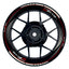 Suzuki GSXR 600 Felgenaufkleber GIXXER 600 SAW Wheelsticker Premium rot