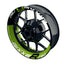 Suzuki GSXR 750 Felgenaufkleber GIXXER 750 halb halb V2 Wheelsticker Premium grün