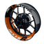 Suzuki GSXR 750 Felgenaufkleber GIXXER 750 halb halb V2 Wheelsticker Premium orange