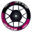 Suzuki GSXR 750 Felgenaufkleber GIXXER 750 halb halb V2 Wheelsticker Premium pink