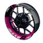 Suzuki GSXR 750 Felgenaufkleber GIXXER 750 halb halb V2 Wheelsticker Premium pink