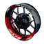 Suzuki GSXR 750 Felgenaufkleber GIXXER 750 halb halb V2 Wheelsticker Premium rot