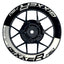 Suzuki GSXR 750 Felgenaufkleber GIXXER 750 halb halb V2 Wheelsticker Premium weiss