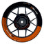 Suzuki GSXR 750 Felgenaufkleber GIXXER 750 halb halb Wheelsticker Premium orange