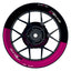 Suzuki GSXR 750 Felgenaufkleber GIXXER 750 halb halb Wheelsticker Premium pink
