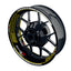 Suzuki GSXR 750 Felgenaufkleber GIXXER 750 Hexagon Wheelsticker Premium gelb