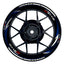Suzuki GSXR 750 Felgenaufkleber GIXXER 750 Razor Wheelsticker Premium blau