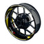 Suzuki GSXR 750 Felgenaufkleber GIXXER 750 Razor Wheelsticker Premium gelb