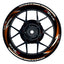 Suzuki GSXR 750 Felgenaufkleber GIXXER 750 Razor Wheelsticker Premium orange