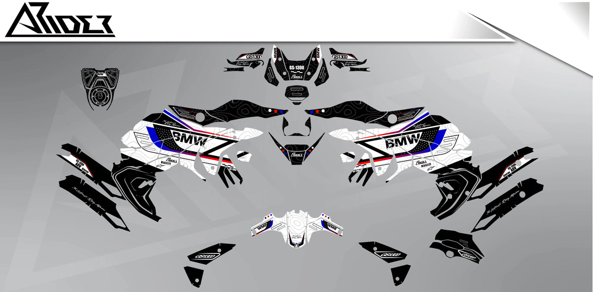 Dekor passend für BMW R1300 GS Dekor - Outrider Edition - Arider
