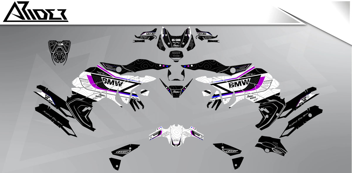Dekor passend für BMW R1300 GS Dekor - Outrider Edition - Arider