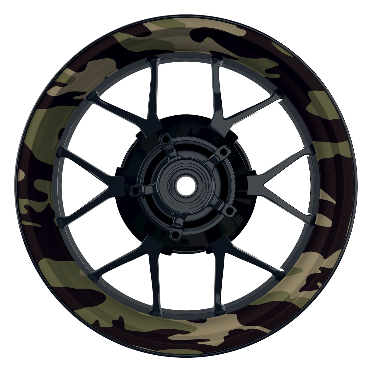 Felgenaufkleber German camouflage 2 Wheelsticker Premium keine