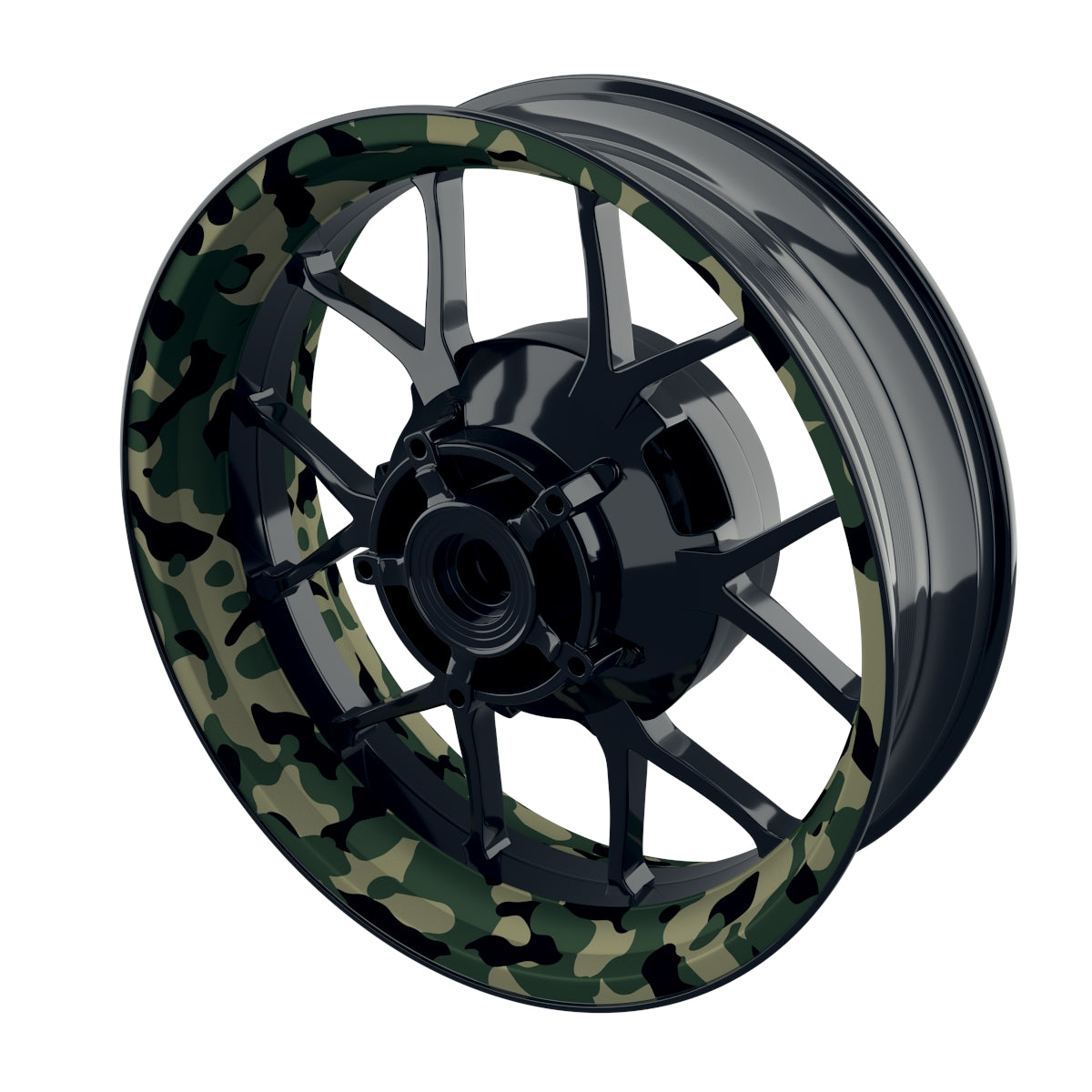 Felgenaufkleber German Camouflage 3 Wheelsticker Premium geteilt keine