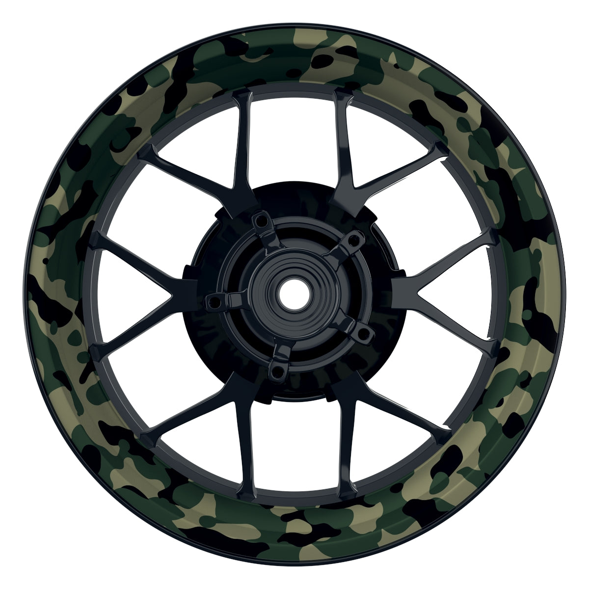 Felgenaufkleber German Camouflage 3 Wheelsticker Premium geteilt keine