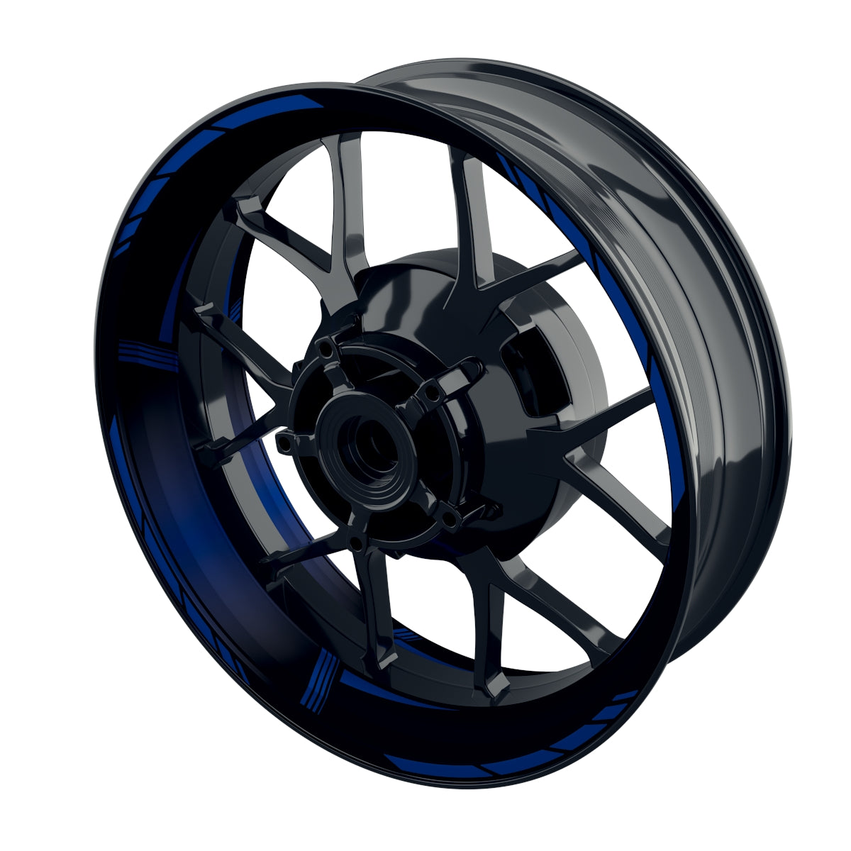 Felgenaufkleber Gradient schwarz Wheelsticker Premium blau