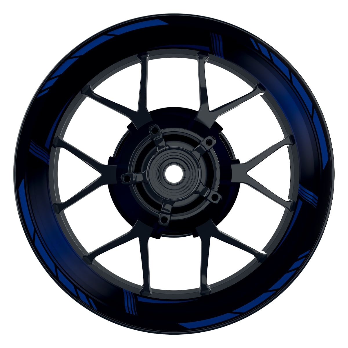 Felgenaufkleber Gradient schwarz Wheelsticker Premium blau