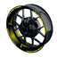 Felgenaufkleber Gradient schwarz Wheelsticker Premium gelb