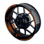 Felgenaufkleber Gradient schwarz Wheelsticker Premium orange
