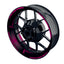 Felgenaufkleber Gradient schwarz Wheelsticker Premium pink