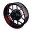 Felgenaufkleber Gradient schwarz Wheelsticker Premium rot