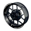 Felgenaufkleber Gradient schwarz Wheelsticker Premium weiss