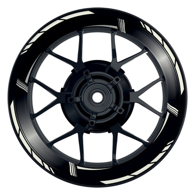 Felgenaufkleber Gradient schwarz Wheelsticker Premium weiss