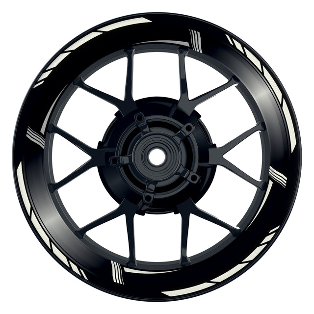 Felgenaufkleber Gradient schwarz Wheelsticker Premium weiss