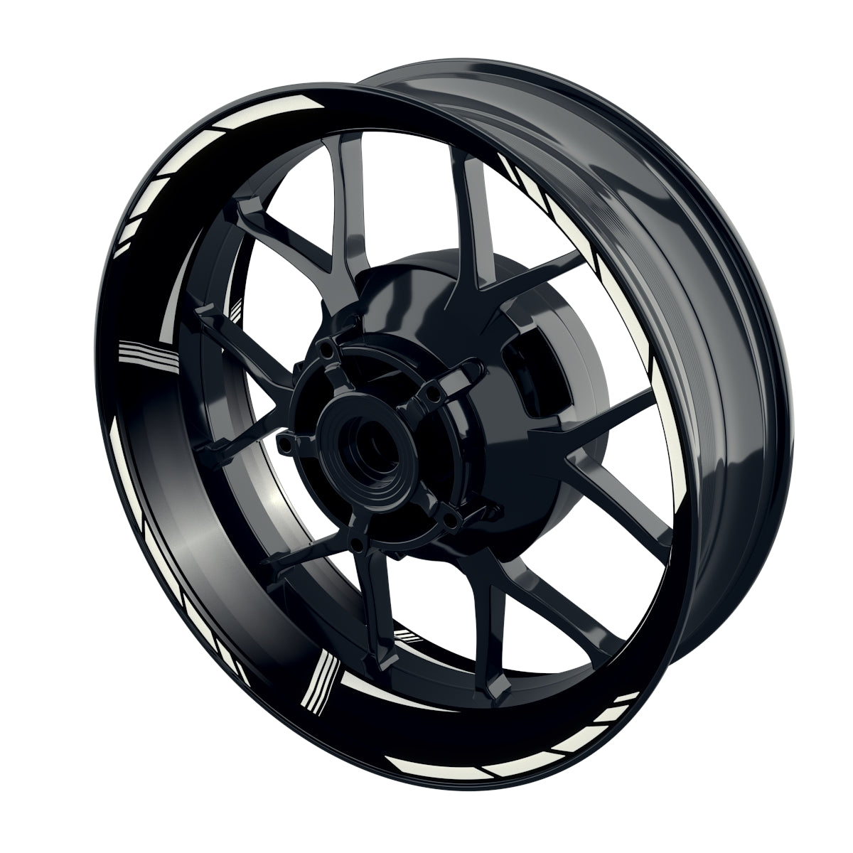 Felgenaufkleber Gradient schwarz Wheelsticker Premium weiss