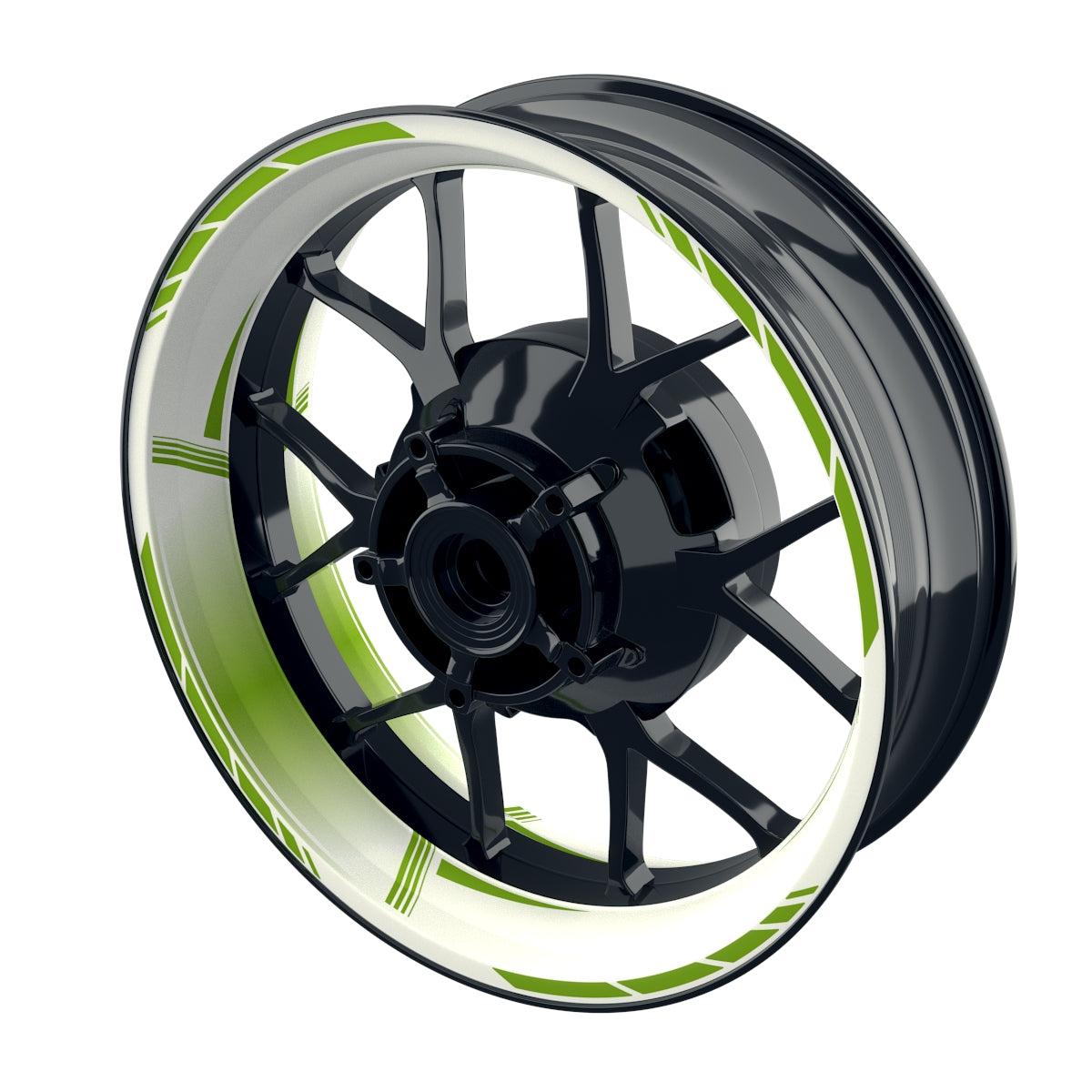 Felgenaufkleber Gradient weiss Wheelsticker Premium grün