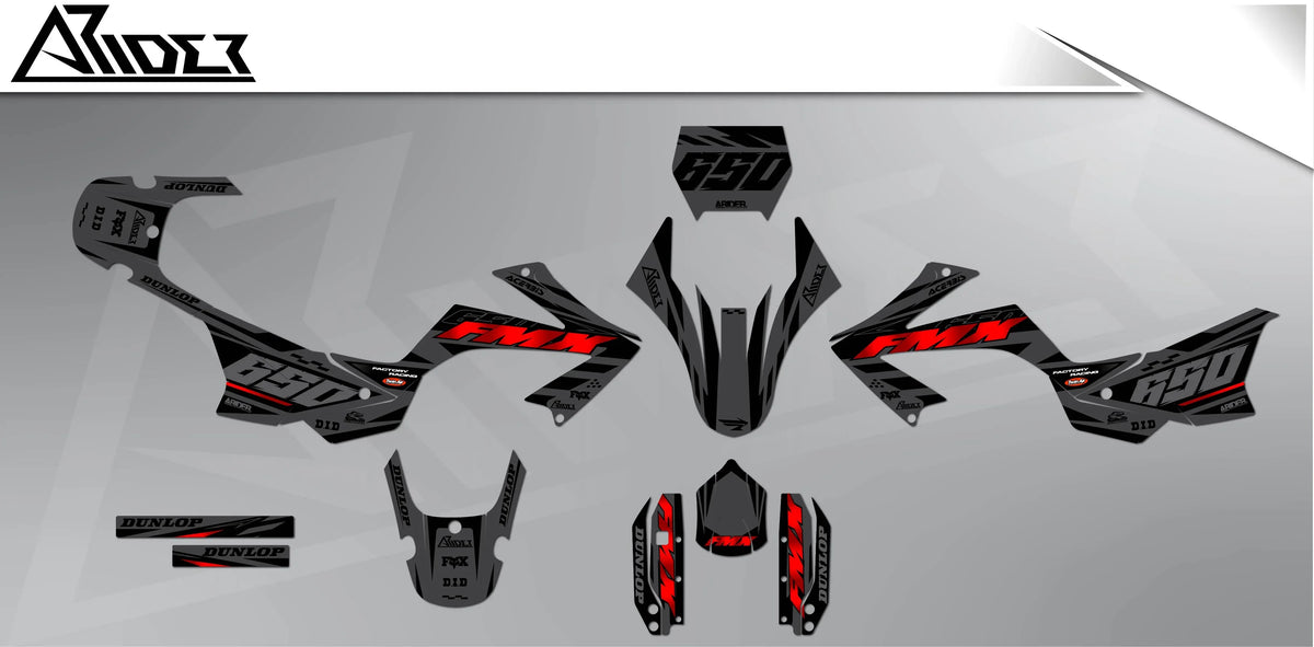 Dekor passend für Honda FMX 650 - Factory Edition - Arider