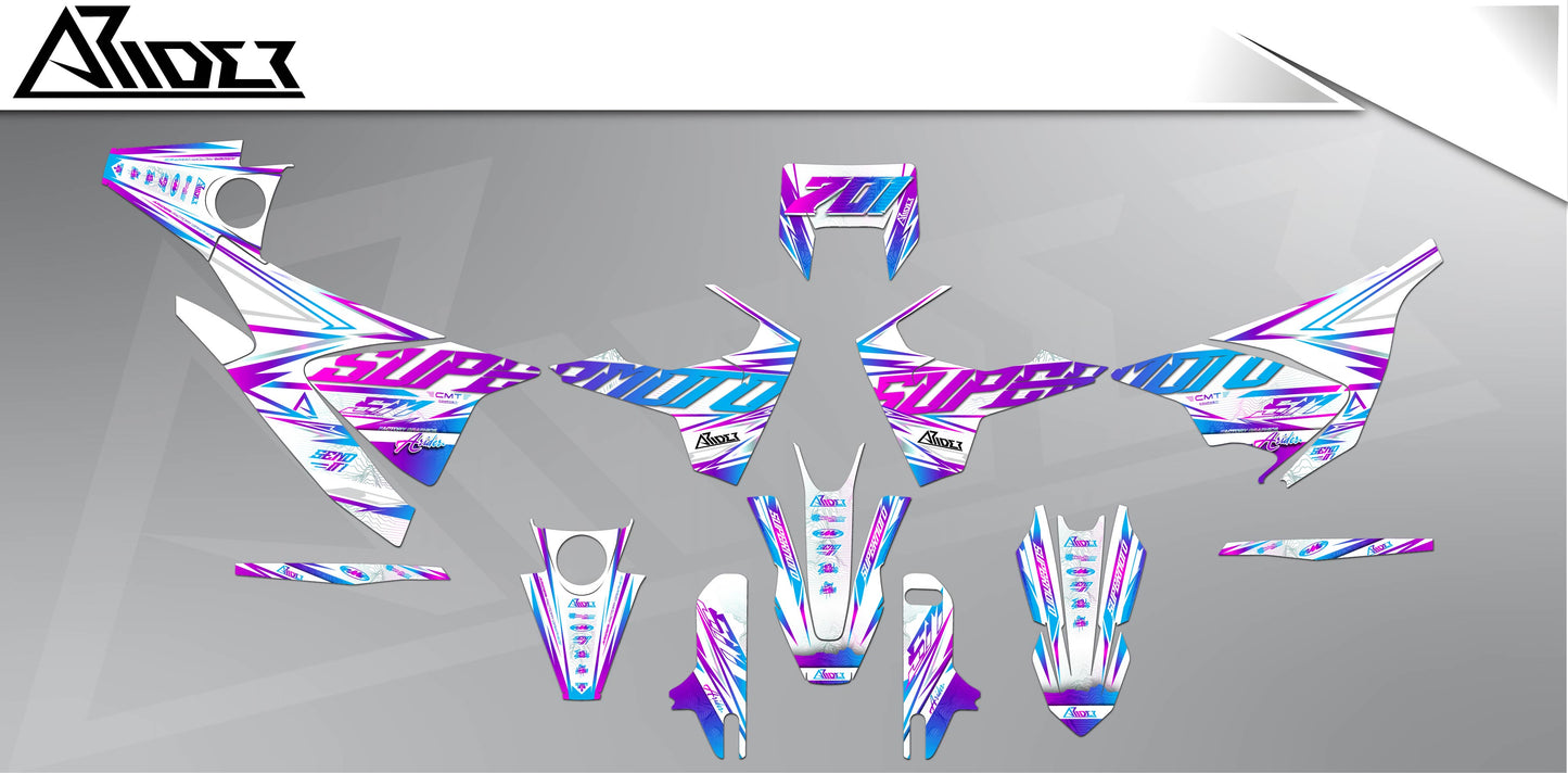 Graphics Kit suitable for Husqvarna 701 - Peak Edition