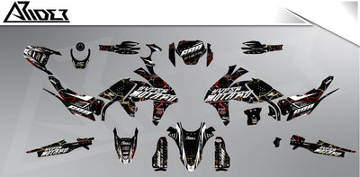 Graphics Kit suitable for Ducati Hypermotard Mono 698 - Flick Edition
