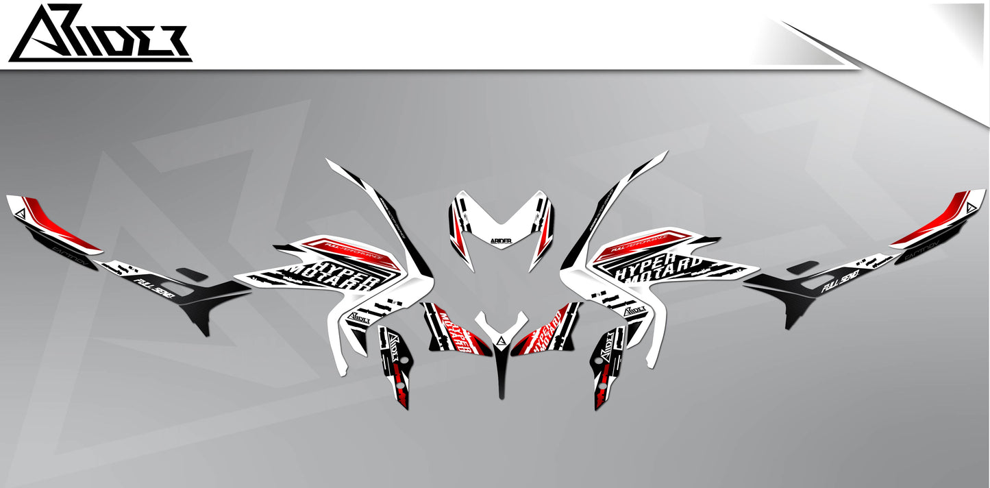 Dekor passend für Ducati Hypermotard 821-939 - Factory Edition