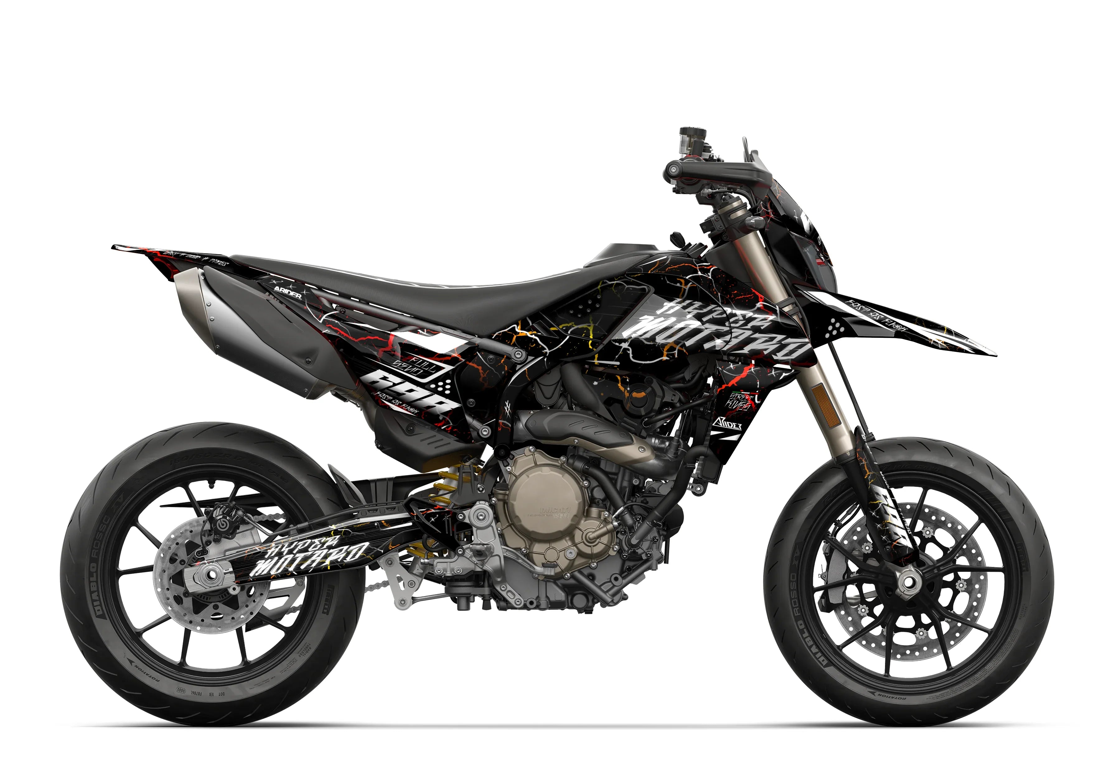 Graphics Kit suitable for Ducati Hypermotard Mono 698 - Flick