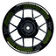Felgenaufkleber Hexagon schwarz neutral NEU Wheelsticker Premium grün