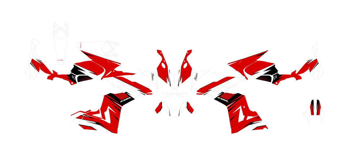 Dekor passend für Honda CBR 650 R - Track Edition - Arider