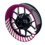 Felgenaufkleber Hypnotic weiss Wheelsticker Premium pink