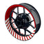Felgenaufkleber Hypnotic weiss Wheelsticker Premium rot