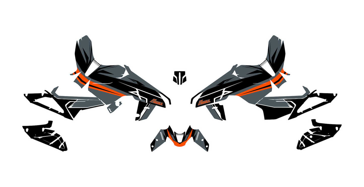 Graphics Kit suitable for KTM Duke 125 - Classic Edition